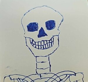 Sketch of a skeleton